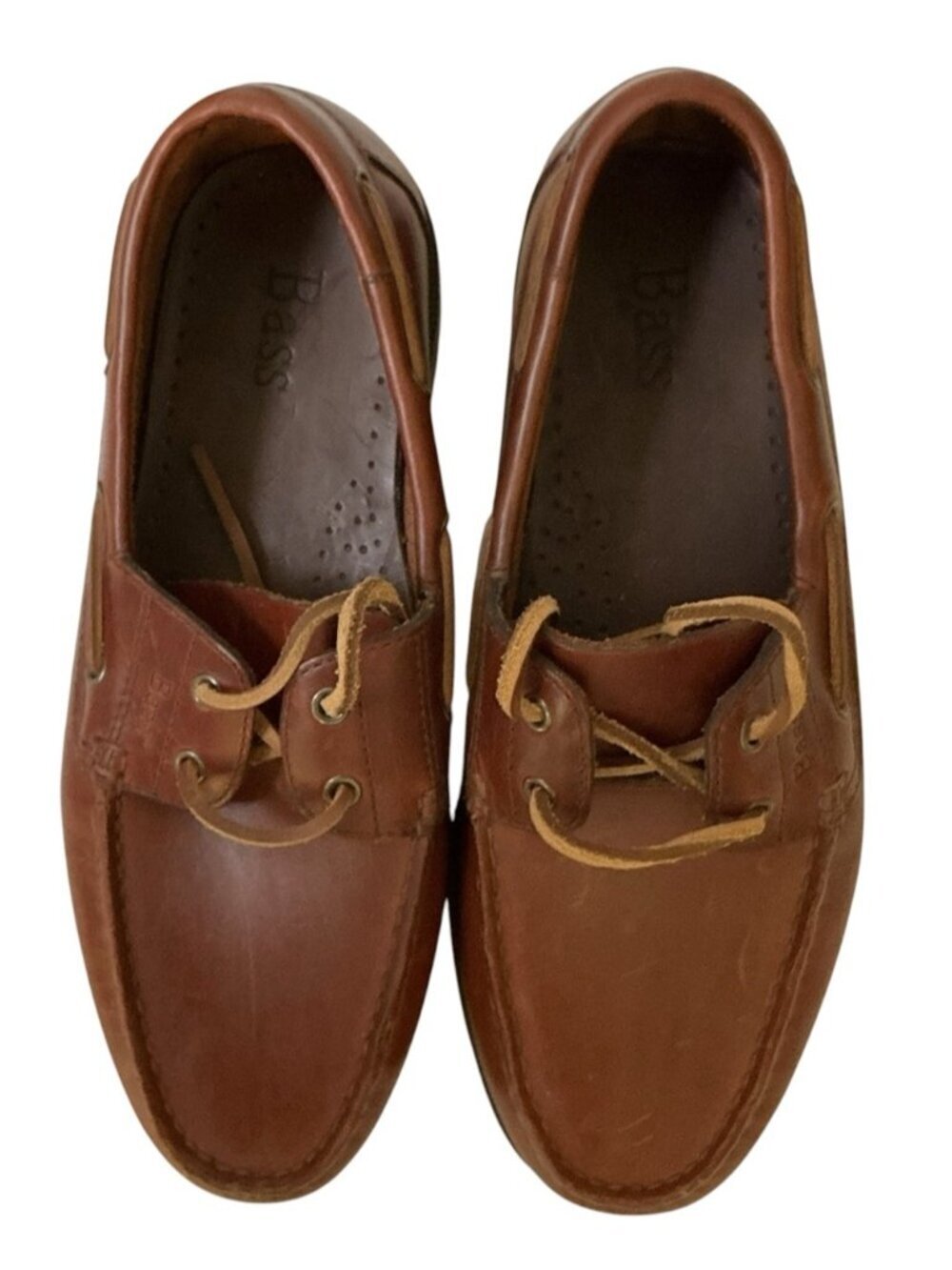 Bass Men’s Leather Boat Shoe Seafarer Dockside Loafer Size 8W - Picture 7 of 15